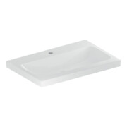 Geberit Waschtisch iCon Light 75x48cm, Hahnl. mit., o. ÜL, we. K-Tect