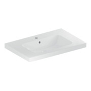 Geberit Waschtisch iCon Light 75x48cm, HL mi, m Ü, m Abl, we. K-Tect