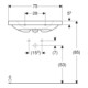 Geberit Waschtisch iCon Light 75x48cm, HL mi, m Ü, m Abl, we. K-Tect