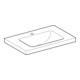 Geberit Waschtisch iCon Light 75x48cm, HL mi, o Ü, m Abl, we. K-Tect