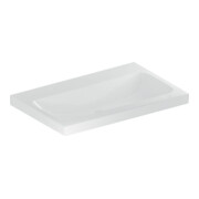 Geberit Waschtisch iCon Light 75x48cm, o. Hahnl., o. ÜL, weiß KeraTect