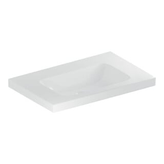 Geberit Waschtisch iCon Light 75x48cm, o HL, o Ü, m Abl, we. K-Tect