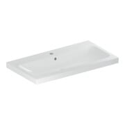 Geberit Waschtisch iCon Light 90x48cm, Hahnl. mit., mit Überlauf, weiß