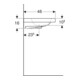 Geberit Waschtisch iCon Light 90x48cm, HL mi, m Ü, m Abl, we. K-Tect