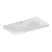 Geberit Waschtisch iCon Light 90x48cm, HL mi, o Ü, m Abl, we. K-Tect