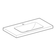 Geberit Waschtisch iCon Light 90x48cm, HL mi, o Ü, m Abl, we. K-Tect-2