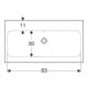 Geberit Waschtisch iCon Light 90x48cm, o. Hahnl., m ÜL, weiß KeraTect-4