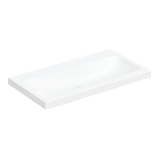 Geberit Waschtisch iCon Light 90x48cm, o. Hahnl., o. ÜL, weiß KeraTect