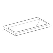 Geberit Waschtisch iCon Light 90x48cm, o. Hahnl., o. ÜL, weiß KeraTect-2