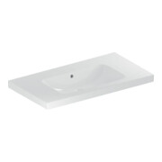 Geberit Waschtisch iCon Light 90x48cm, o HL, m ÜL, m Ablagefl., we.