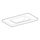 Geberit Waschtisch iCon Light 90x48cm, o HL, o Ü, m Abl, we. K-Tect