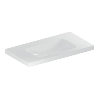 Geberit Waschtisch iCon Light 90x48cm, o HL, o. ÜL, m Ablagefl., we.