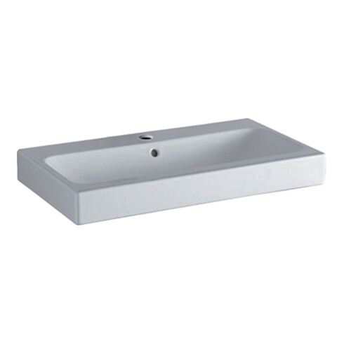 Geberit Waschtisch iCon mit Hahnloch, mit Überlauf 750 x 485 mm weiß