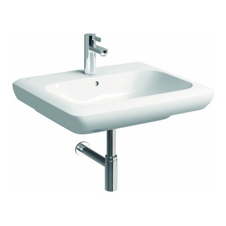 Geberit Waschtisch it! mit Hahnloch, mit Überlauf 800 x 480 mm weiß