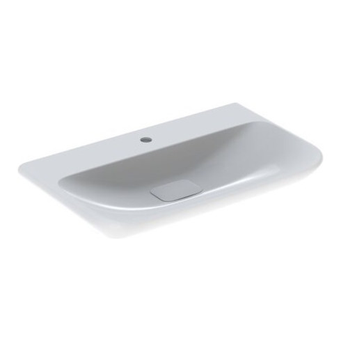 Geberit Waschtisch MYDAY 800 x 480 mm, ohne Überlauf, mit Hahnloch weiß