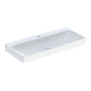 Geberit Waschtisch One 105cm, Hahnl. mit., o. ÜL, weiß KeraTect