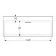 Geberit Waschtisch One 120cm, o. Hahnl. + ÜL, we. K-Tect/Bl we.