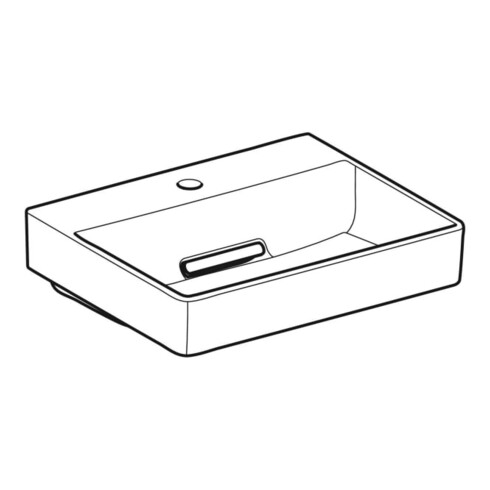 Geberit Waschtisch One 50, m HL mit., o. ÜL, we. K-Tect/Bl we.