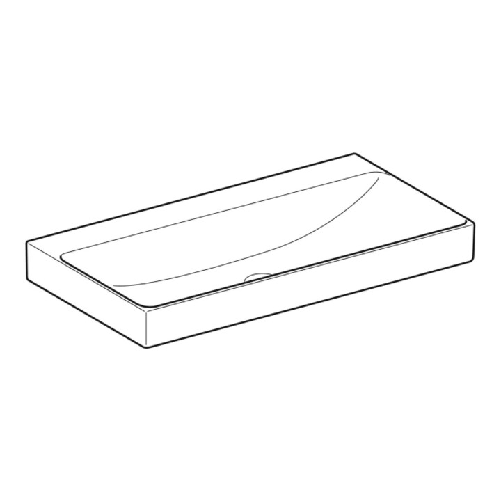 Geberit Waschtisch One 90cm, o. Hahnl. + ÜL, weiß KeraTect