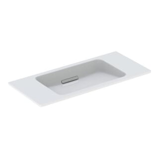 Geberit Waschtisch One 90x40cm, o HL, Ü vd, w K-Tec/Bl chr geb.