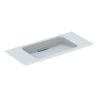Geberit Waschtisch One 90x40cm, o HL, Ü vd, w K-Tect/Bl we. gl