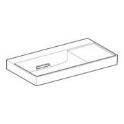 Geberit Waschtisch One 90x48,4cm, o Ü, w K-Tec/Bl w, o. Hahnl.-2