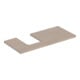 Geberit Waschtisch-Platte One 105x3x47cm, Eiche/Mela Holz, Ausschn li-1