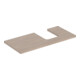 Geberit Waschtisch-Platte One 105x3x47cm, Eiche/Mela Holz, Ausschn re-1
