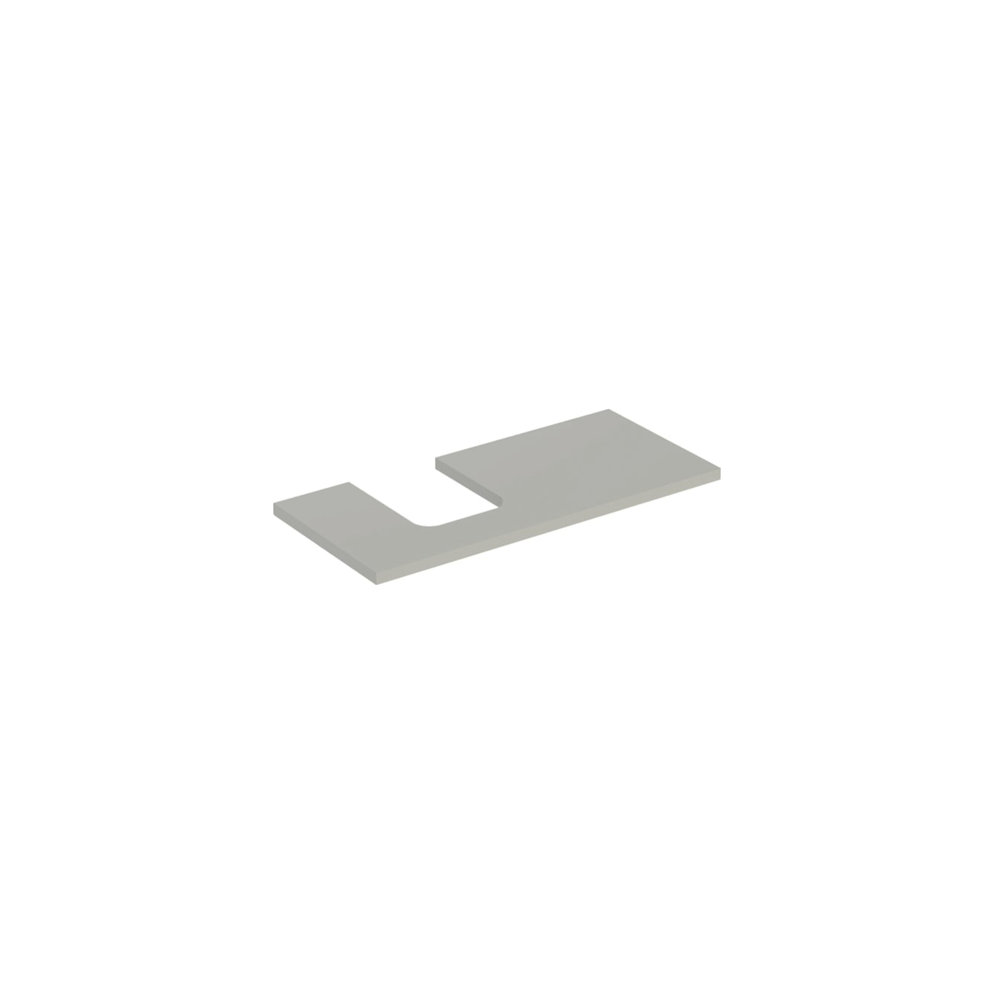 Geberit Waschtisch-Platte One 105x3x47cm, greige/lackiert m, AS li