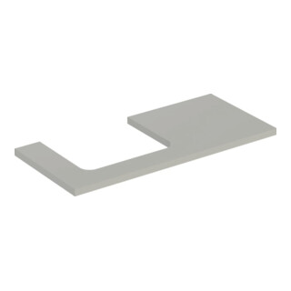 Geberit Waschtisch-Platte One 105x3x47cm, greige/lackiert m, AS li