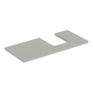 Geberit Waschtisch-Platte One 105x3x47cm, greige/lackiert m, AS re