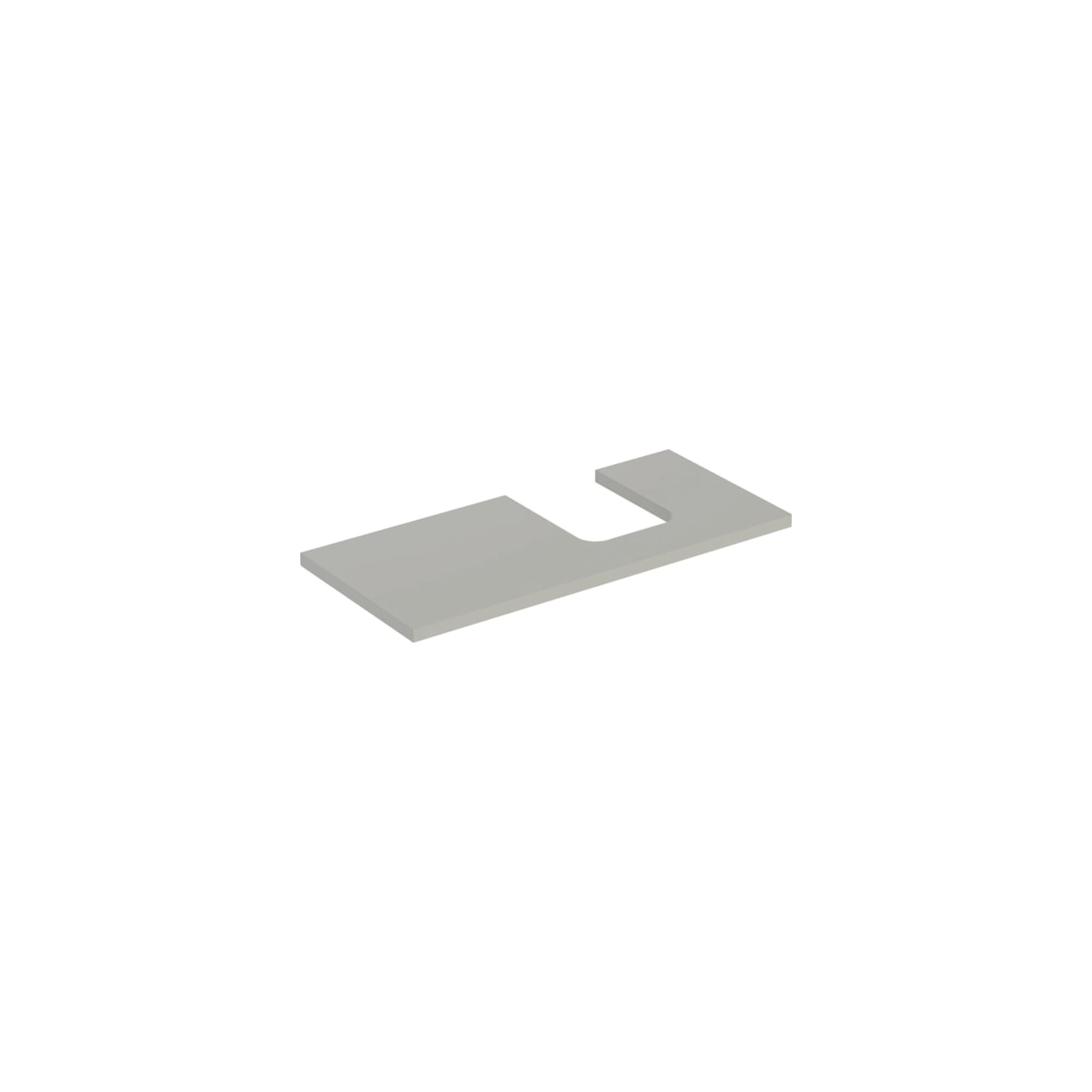 Geberit Waschtisch-Platte One 105x3x47cm, greige/lackiert m, AS re