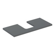 Geberit Waschtisch-Platte One 105x3x47cm, lava/lackiert m, AS mit.