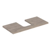 Geberit Waschtisch-Platte One 105x3x47cm, N hick./Mela Holz, AS mit.