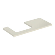 Geberit Waschtisch-Platte One 105x3x47cm, sand-grau/l hg, Ausschn li