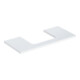 Geberit Waschtisch-Platte One 105x3x47cm, w/l hochgl., Ausschn mit.-1