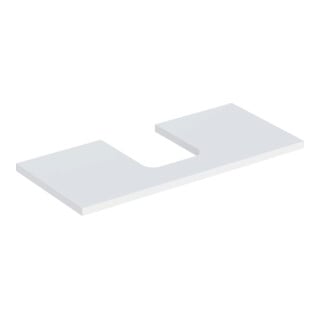 Geberit Waschtisch-Platte One 105x3x47cm, w/lack. ma, Ausschn mittig