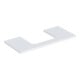 Geberit Waschtisch-Platte One 105x3x47cm, w/lack. ma, Ausschn mittig-1