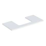 Geberit Waschtisch-Platte One 105x3x47cm, w/lack. ma, Ausschn mittig