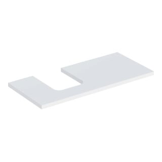 Geberit Waschtisch-Platte One 105x3x47cm, w/lack. ma, Ausschnitt links