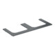 Geberit Waschtisch-Platte One 120x2x47cm, AS 2-f., SZ, Marmor sw/matt-1