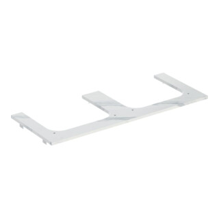 Geberit Waschtisch-Platte One 120x2x47cm, AS 2-f., SZ, Marmor we/ma