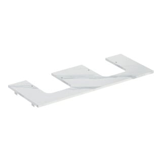 Geberit Waschtisch-Platte One 120x2x47cm, AS 2-f., SZ, Marmor we/ma