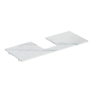 Geberit Waschtisch-Platte One 120x2x47cm, AS mi, Steinz., Marmor we/ma
