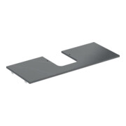 Geberit Waschtisch-Platte One 120x2x47cm, AS mi, SZ, Marmor sw/matt