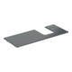 Geberit Waschtisch-Platte One 120x2x47cm, AS R, SZ, Marmor sw/matt-1