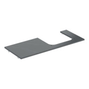 Geberit Waschtisch-Platte One 120x2x47cm, AS R, SZ, Marmor sw/matt