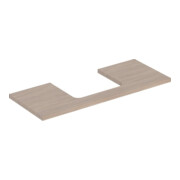Geberit Waschtisch-Platte One 120x3x47cm, Eiche/Mela Holz, AS mit.