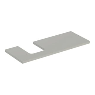 Geberit Waschtisch-Platte One 120x3x47cm, greige/lackiert m, AS li