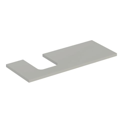 Geberit Waschtisch-Platte One 120x3x47cm, greige/lackiert m, AS li